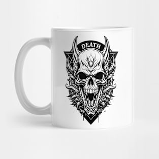 Death Horror Skull Art Mug